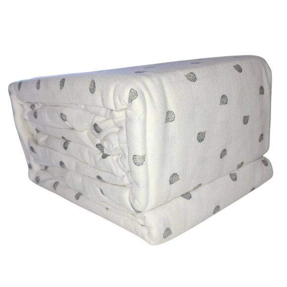 BIBB Home Winter Cotton Flannel Sheet Set Ivory Queen Size 4pc Hedgehog Print - Picture 9 of 10